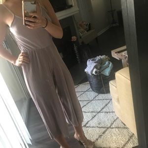 Missguided ribbed cutlott wide leg jumpsuit